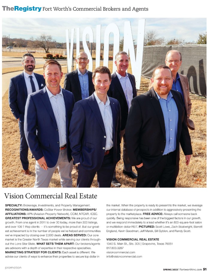 CHECK OUT THE SPRING 2023 ISSUE OF FORT WORTH INC.
